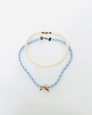 Blue Dolphin Pendant Necklace