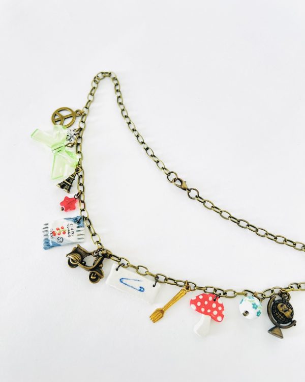 Blue Travel Charm Necklace - Image 2