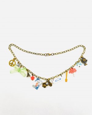 Blue Travel Charm Necklace