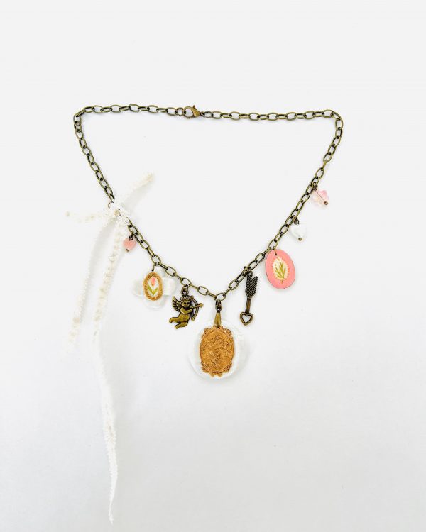 Gold Angels Charm Necklace