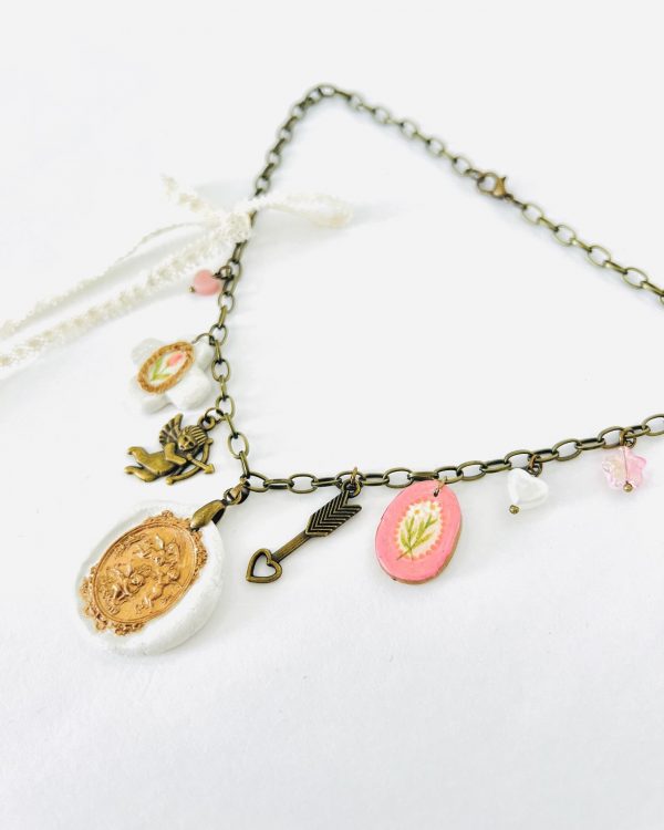 Gold Angels Charm Necklace - Image 2