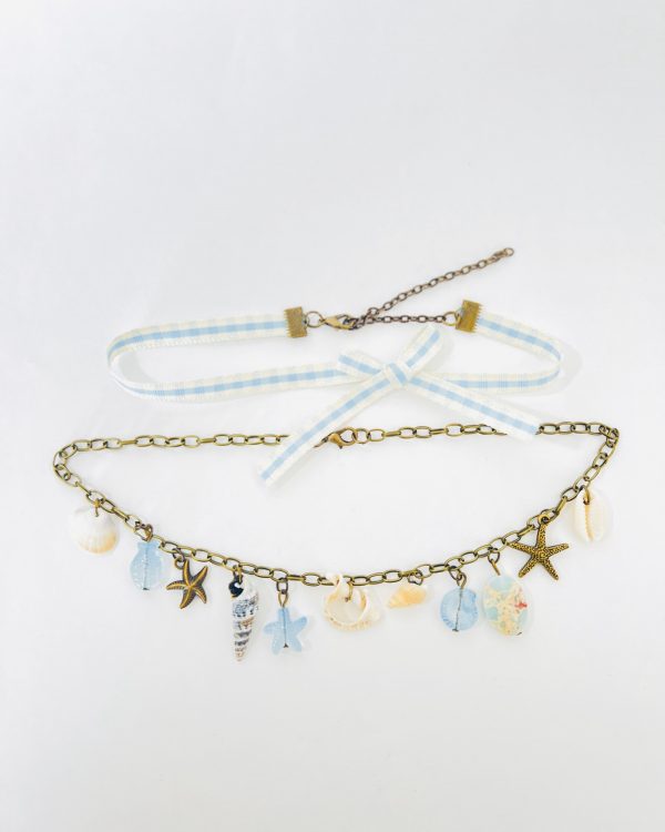 Blue Sea Charm Necklace