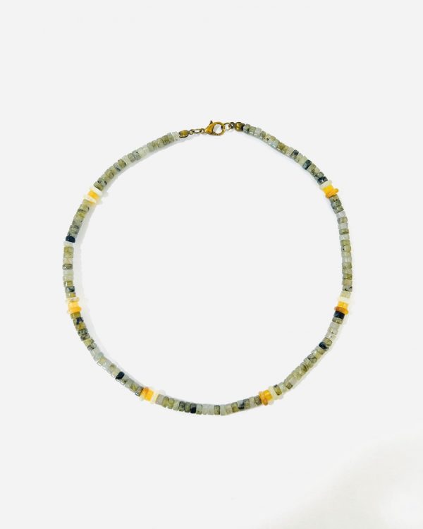 Grey Stone Necklace