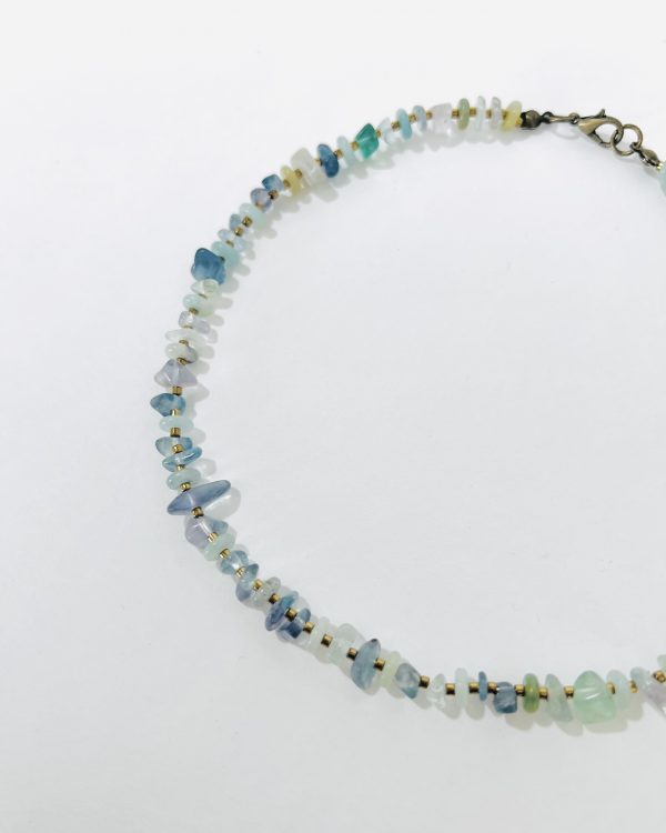 Green Irregular Stone Necklace - Image 2