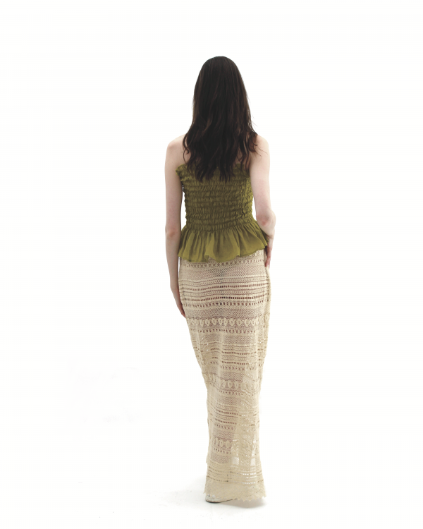 Beige Lace Skirt - Image 2
