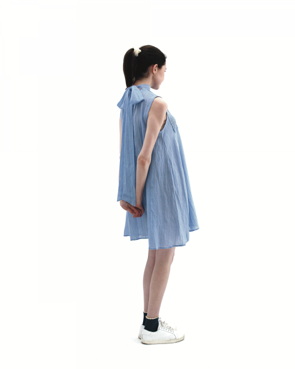 Blue Back Bow Dress - Image 2