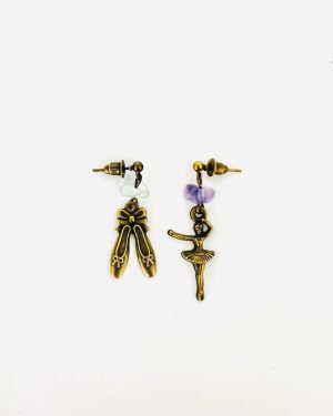 Bronze Ballerina Earrings