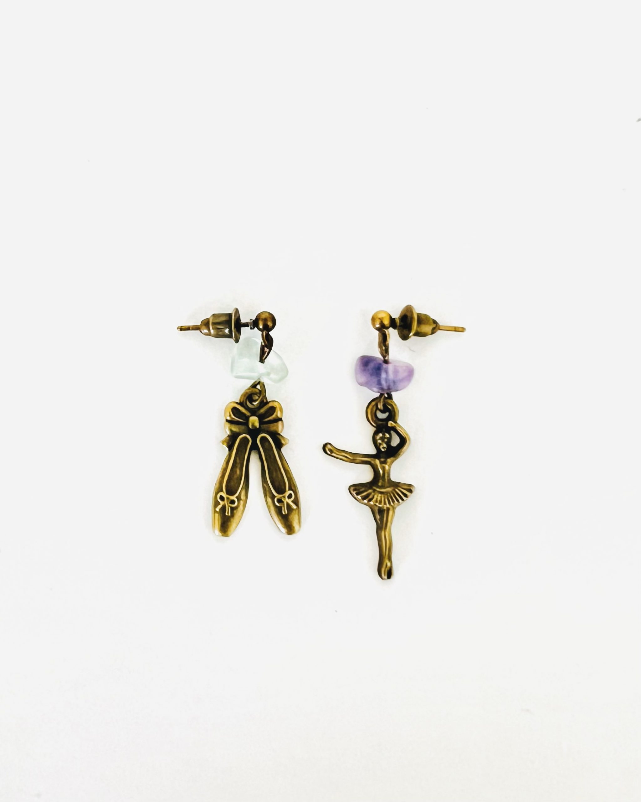 Bronze Ballerina Earrings