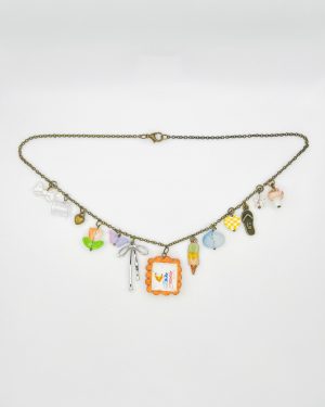 Orange Little Things Charm Necklace
