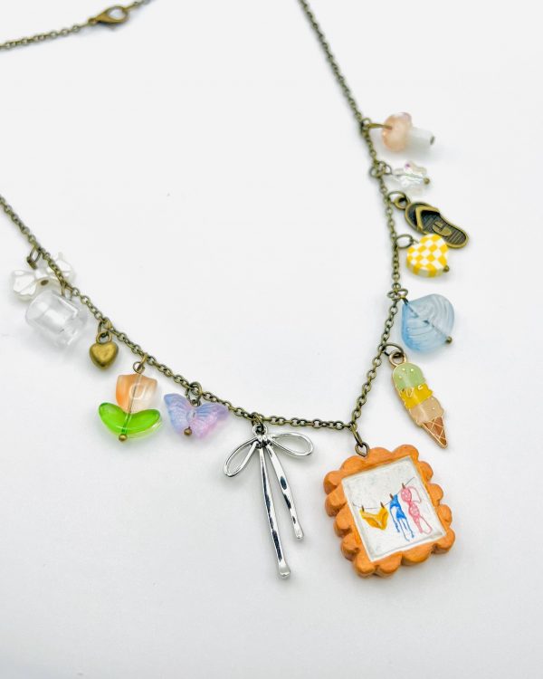 Orange Little Things Charm Necklace - Image 2