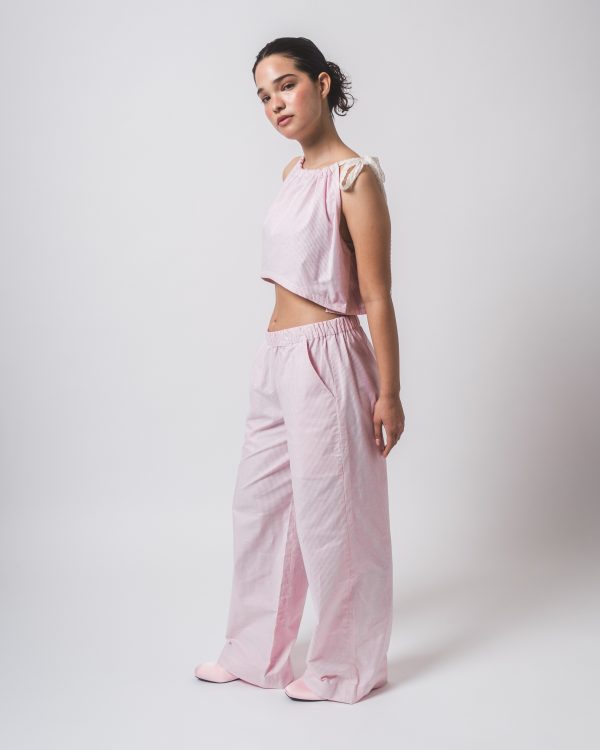 Pink Stripe Top and Pants Co-ords