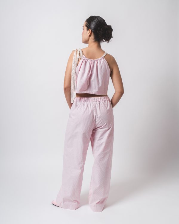 Pink Stripe Top and Pants Co-ords - Image 3