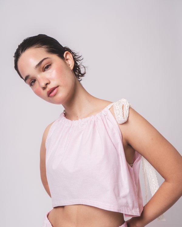 Pink Stripe Top and Pants Co-ords - Image 4