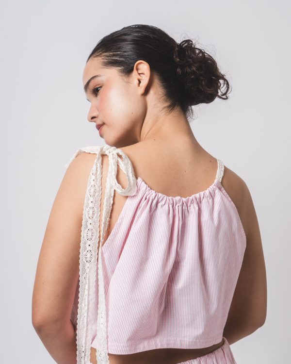 Pink Stripe Top and Pants Co-ords - Image 5
