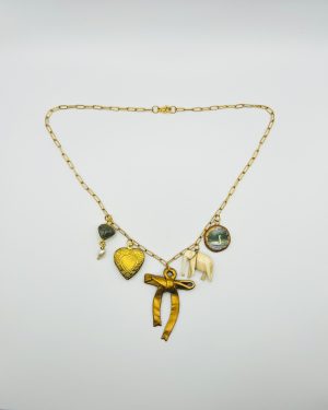 Grey Charms Necklace