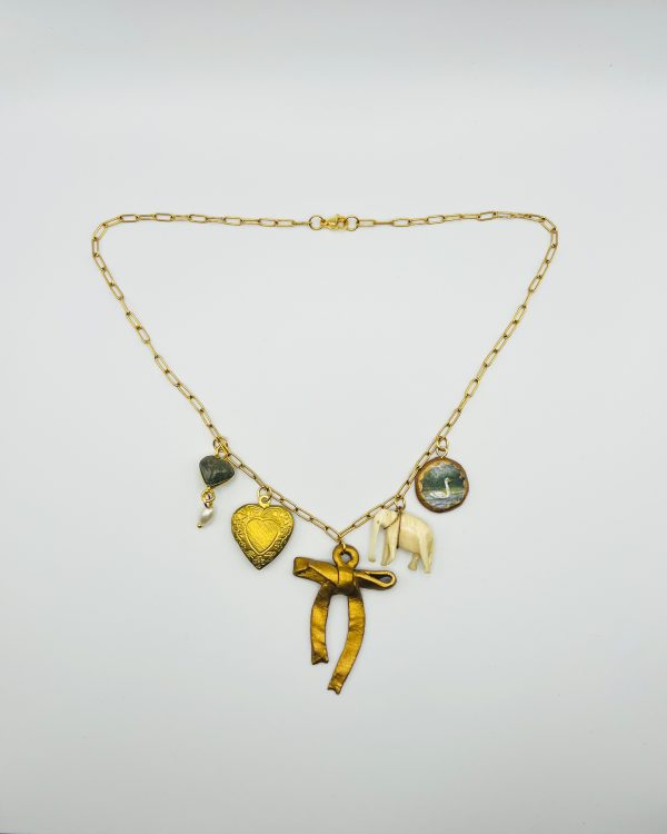 Grey Charms Necklace