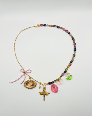Pink Charm Neckalce