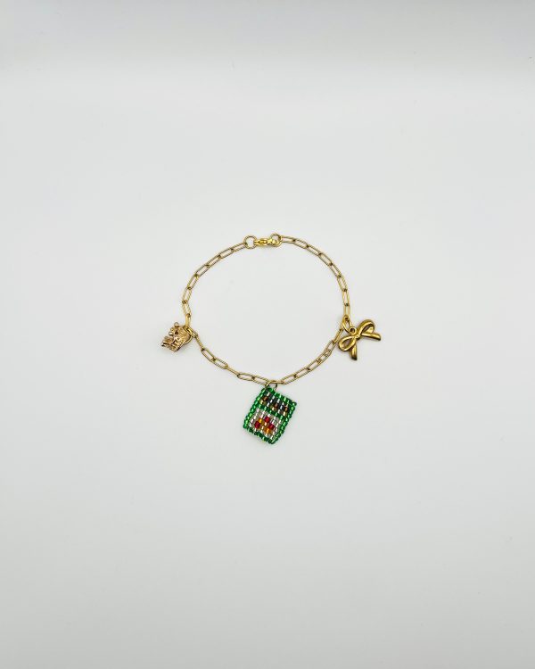 Green Matchbox Charm Bracelet