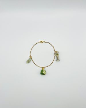Green Lime Charm Bracelet
