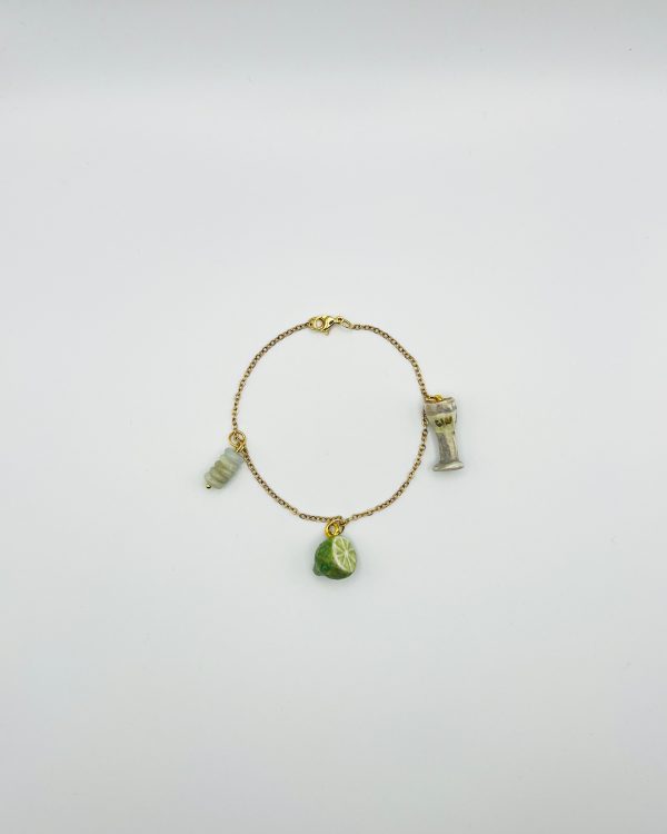 Green Lime Charm Bracelet