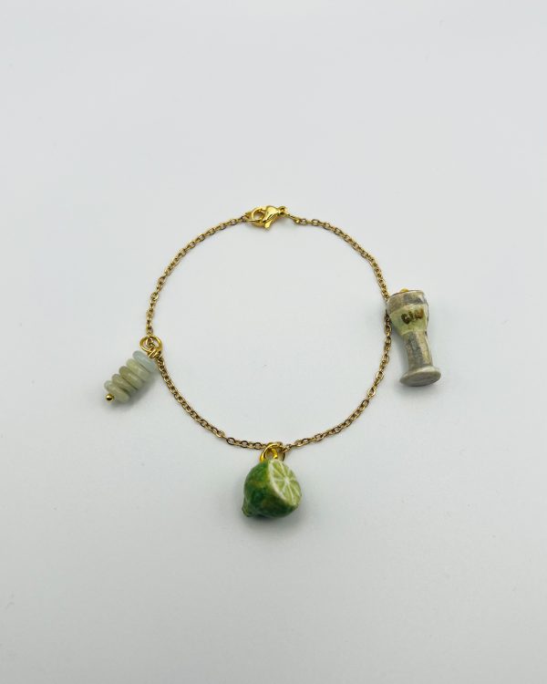 Green Lime Charm Bracelet - Image 2